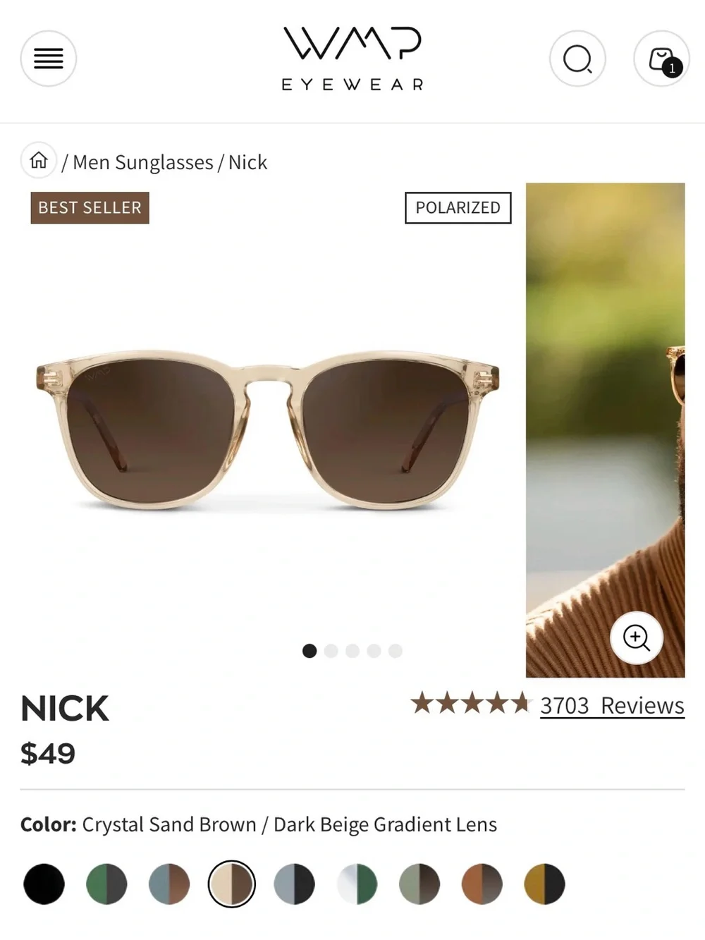 WMP Eyewear Nick Sunglasses